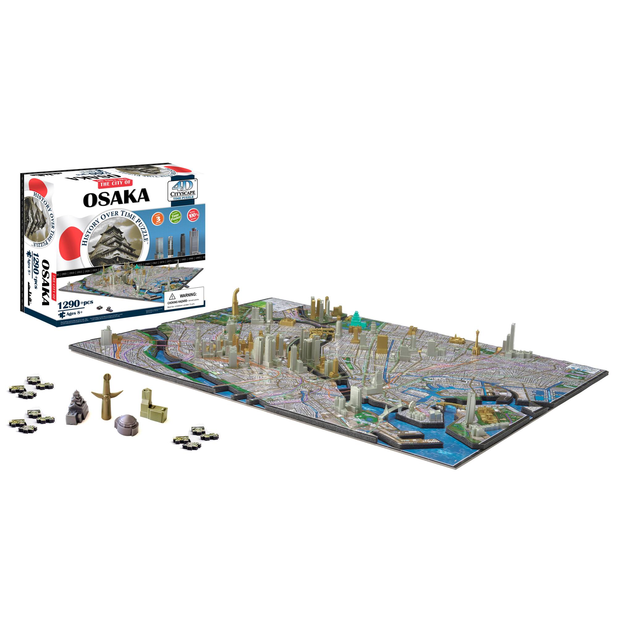 4D™ Cityscape Osaka, Japan History Over Time Puzzle™